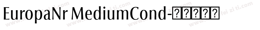 EuropaNr MediumCond字体转换